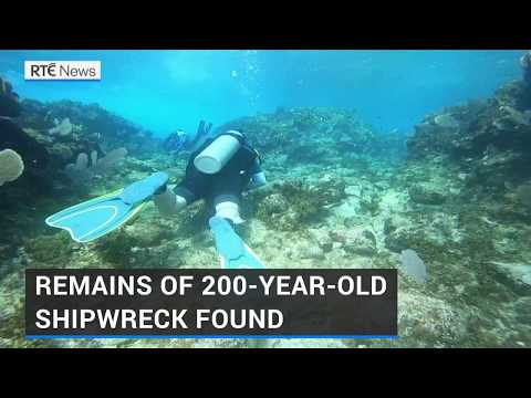 Remains of 200-year-old shipwreck found off Mexico