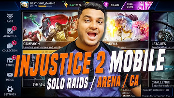 LIVE: Injustice 2 Mobile Solo Raid Grind🔥 | Kingdom Of Madness🔥 & Arena Gameplay