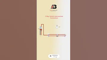 How to Make Two Way Switch Intermediate Connection Diagram | 2 way switch #shorts #switch