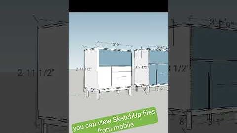 SketchUp mobile Furniture design