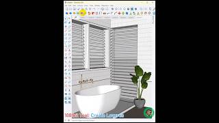 Create Louvres in 1001bit for Amazing Architectural Drawings  #architecturetutorial #sketchup