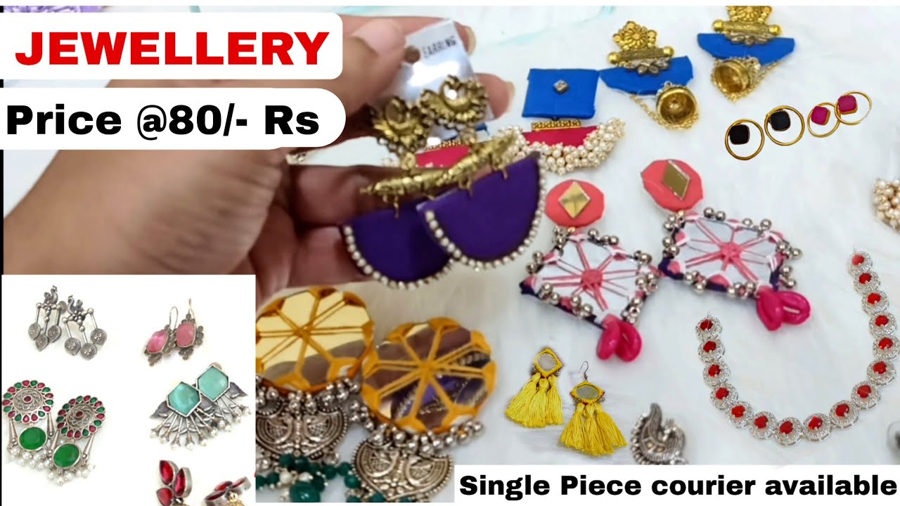 Latest Jewellery Collection starts 80/ Rs Single Piece courier