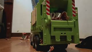 waste pro green truck heil multipack