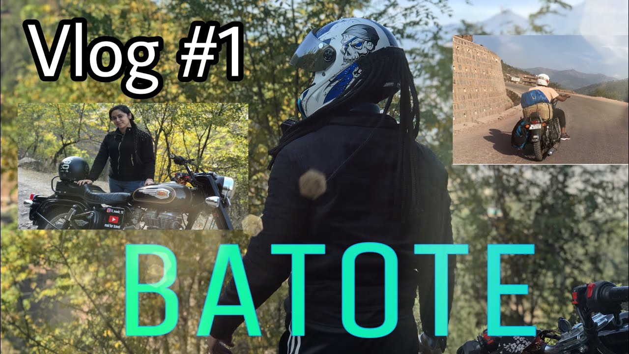 Batote My first road trip with sister || jammu to batote || bullet350 standerd ...