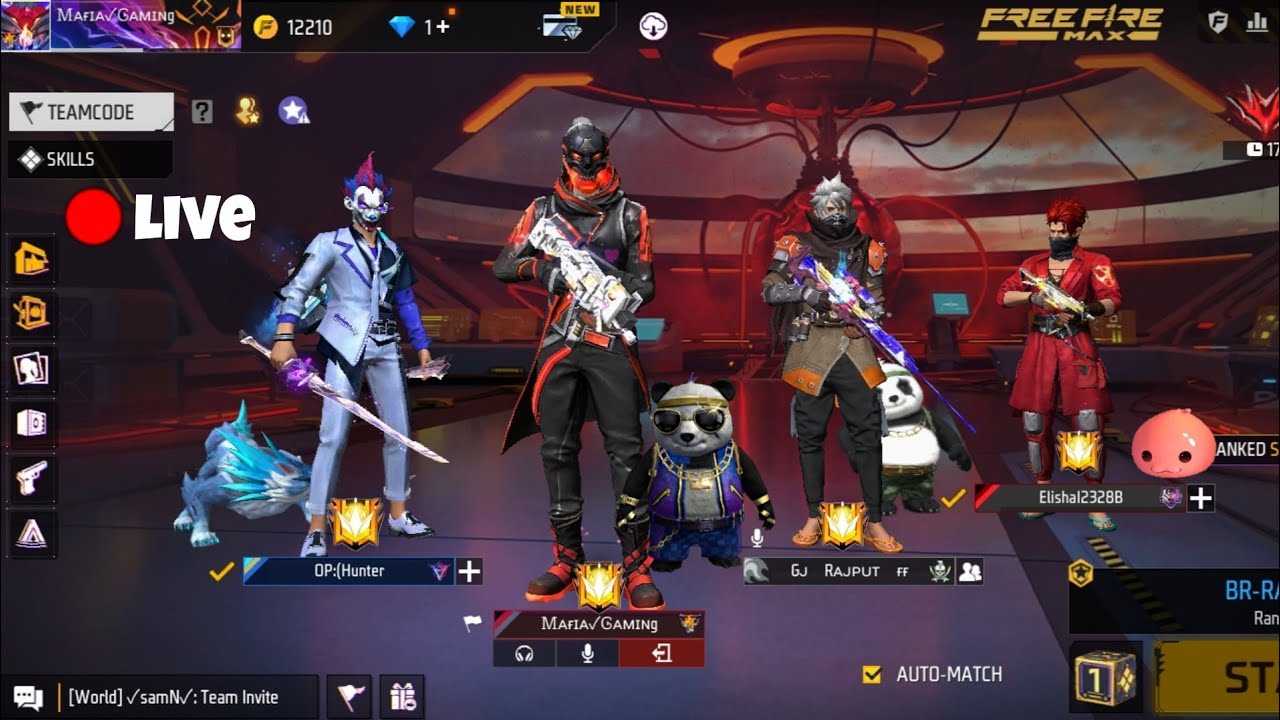 New br Ranked Season 33 push to top 1 grandmaster #FREEFIRELIVE # ...