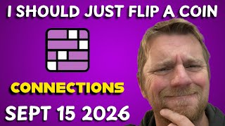 It continues to be a toss-up | Connections #1192 (September 15 2026) screenshot 5