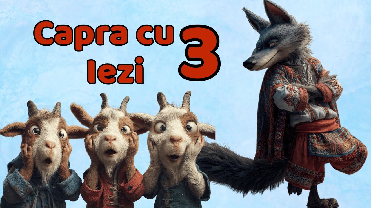 Capra cu Trei Iezi de Ion Creanga - Desene animate | Poveste in limba romana pentru copii