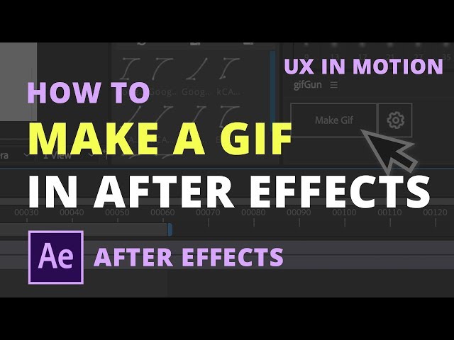 How to Create a GIF Using After Effects and Photoshop