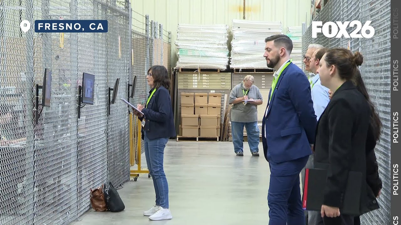 Election observers were present on Wednesday at the Fresno County Elections Office