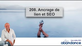 Ancrage de lien et SEO - Vidéo SEO Abondance N°208
