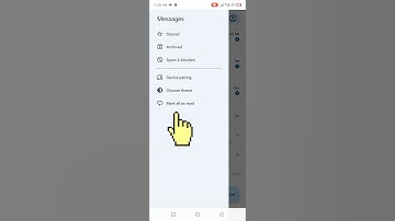 How to mark all as read message in android