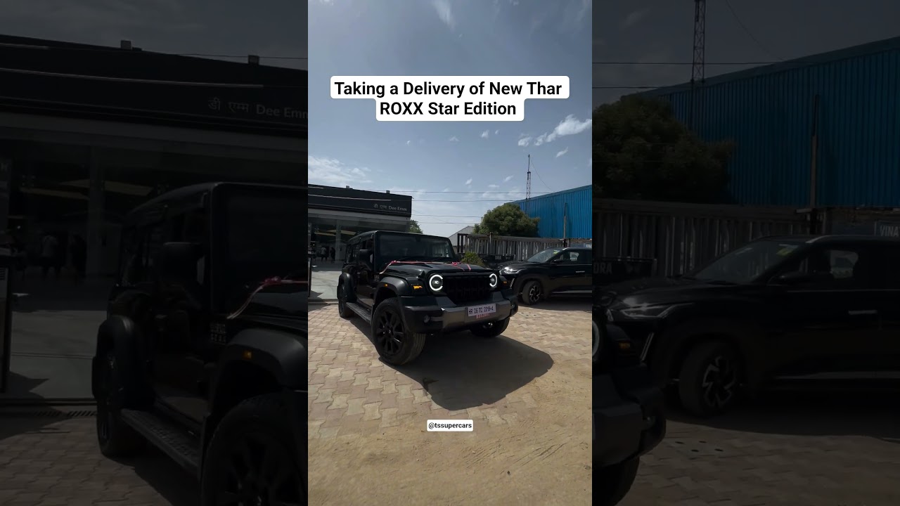 Taking a Delivery of New Thar ROXX Star Edition #trending #car #tharroxx #roxx #thar