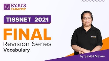 TISSNET 2023 | TISS Vocabulary | TISSNET English Revision | BYJU