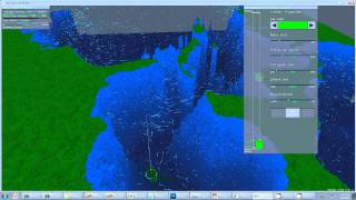 3D multi-touch ocean flow analysis demo