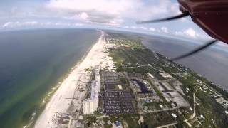 Flying from Gulf Shores to Dauphin Island June 2014