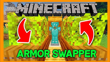 How to make a Armor Swapper In Minecraft PE 1.17.0