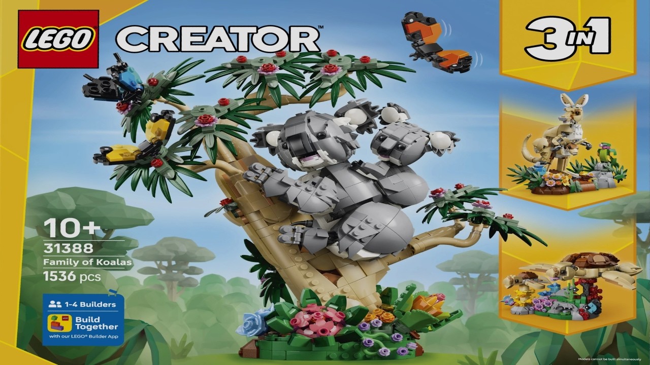 Creator - Wild Animals: Family of Koalas - 3 in 1 LEGO instructions