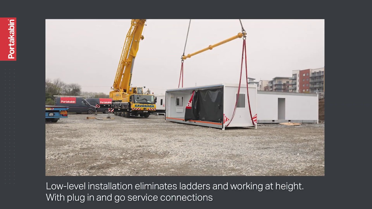 Site Accommodation Modular Installation - YouTube