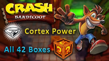 Cortex Power - Clear Gem ⚪💎 (All 42 Boxes) ~ Crash Bandicoot