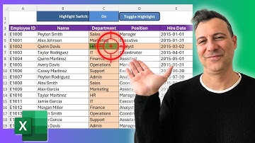 How to Highlight Active Row and Column in Excel (Auto Crosshair Effect!)