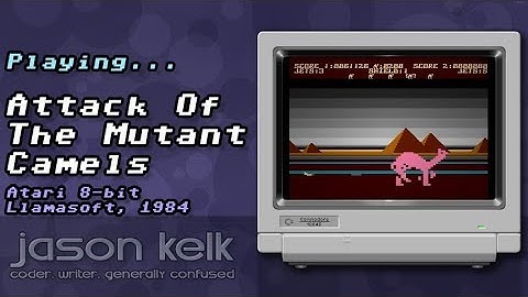 Playing Attack Of The Mutant Camels (Atari 8-bit)