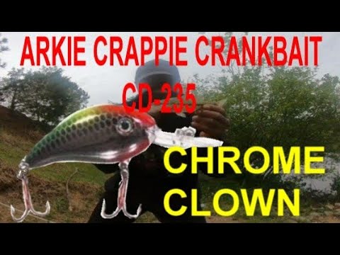 ARKIE CRAPPIE CRANKBAIT 220 SERIES CD-235 CHROME CLONE 