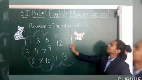 MATHS JR KG REVISION OF NUMBER 1 TO 13, IDENTIFY THE NUMBER 14,15