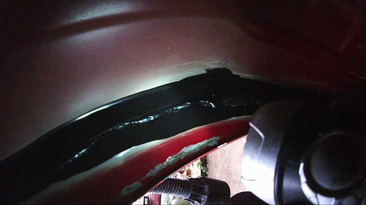 Восстановление клеевого соединения на оцинкованном кузове - YouTube