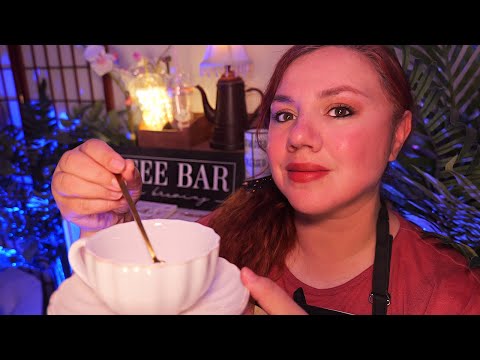 ASMR CAFETERIA Relajante Roleplay 🍵 Servicio Completo 🍵
