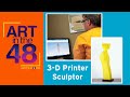 Meet the truck driver who uses a 3D printer to create sculptures