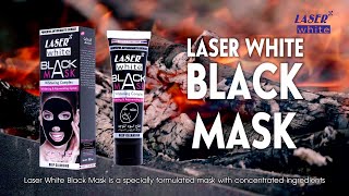 Face Black Mask from laser white