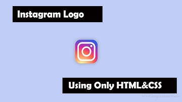 How To Create Instagram Logo Using Only html & Css