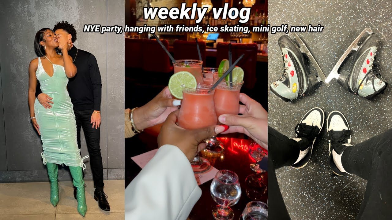 WEEKLY VLOG | NEW YEARS TURN UP + ICE SKATING + PARTYING WITH FRIENDS + BLACK OWNED BRANDS UNBOXING