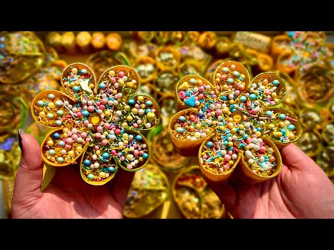 Satisfying GOLD Soap and Clay Cracking, Foam Crushing, Scratching Sounds: Relaxing ASMR Triggers