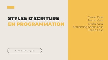 👉 Les styles d’écriture en programmation : Camel Case, Pascal Case, Snake Case et plus !
