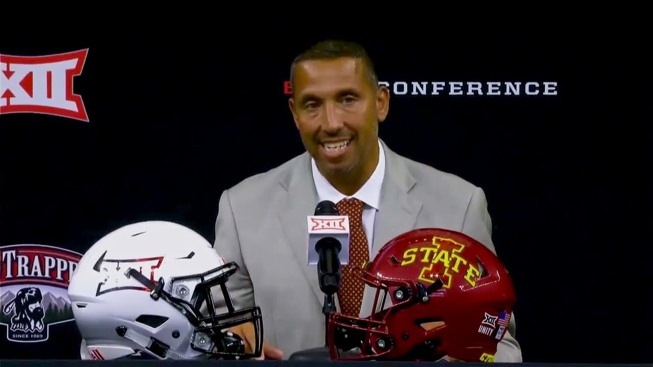 2022 Big 12 Football Media Days - Iowa State Head Coach Matt Campbell -  YouTube