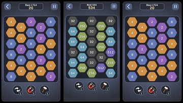 Merge Hexa - Puzzle Game Gameplay Android Mobile