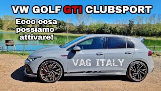 VW Golf 8 GTI Clubsport 2021 2.0 TSI 300cv Attivazioni varie