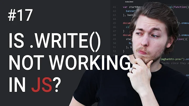 17: document.write() deletes content in javascript? - Learn JavaScript front-end programming