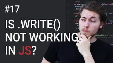 17: document.write() deletes content in javascript? - Learn JavaScript front-end programming
