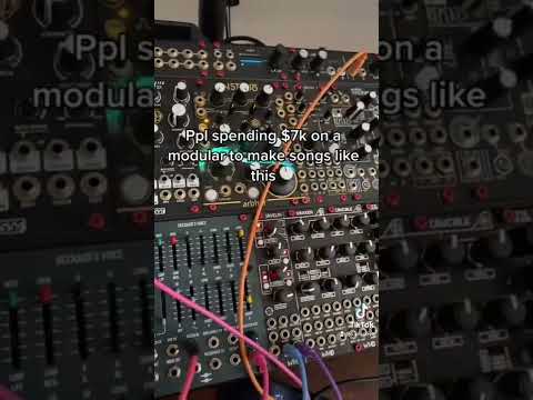 Ppl spending 7k on a modular synth to make songs like this #eurorack