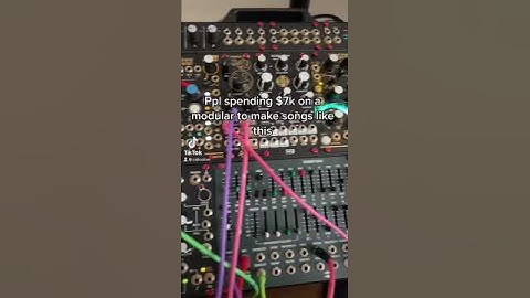 Ppl spending 7k on a modular synth to make songs like this #eurorack