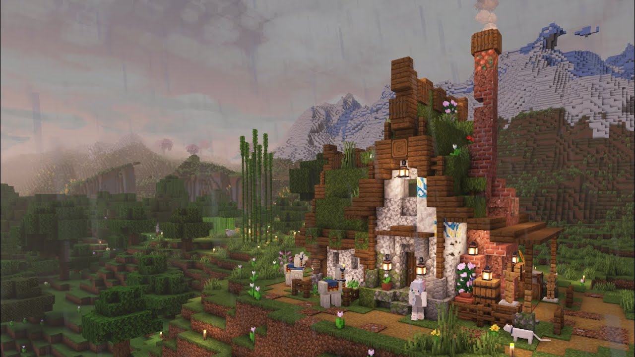 ASMR МАЙНКРАФТ | Собираю ресурсы и строю первый домик! #2 🌻☀️