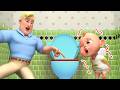 Time to Go Potty🚽😄| Daddy Helps Rob | Toilet Song | Good Habbits | Rosoo Nursery Rhymes &amp; Kids Songs