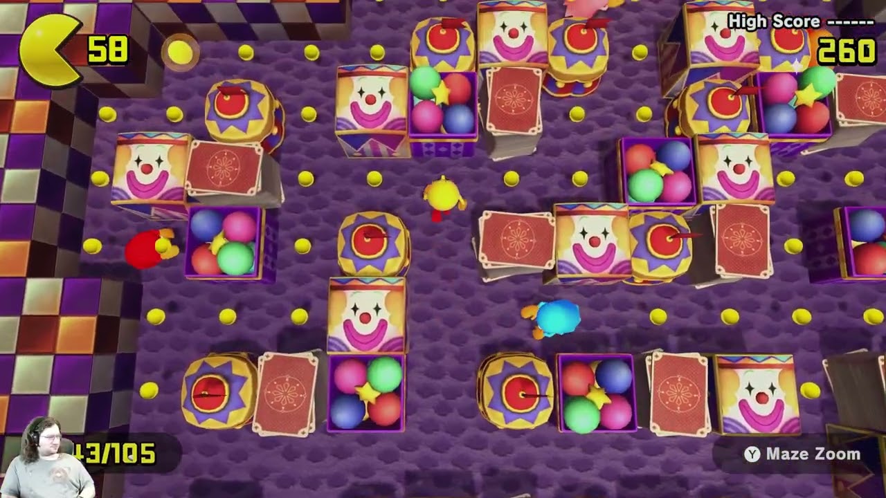 Pac-Man World Re-Pac, Part 18 – Space/Funhouse/Factory/Mansion Mazes 1-3