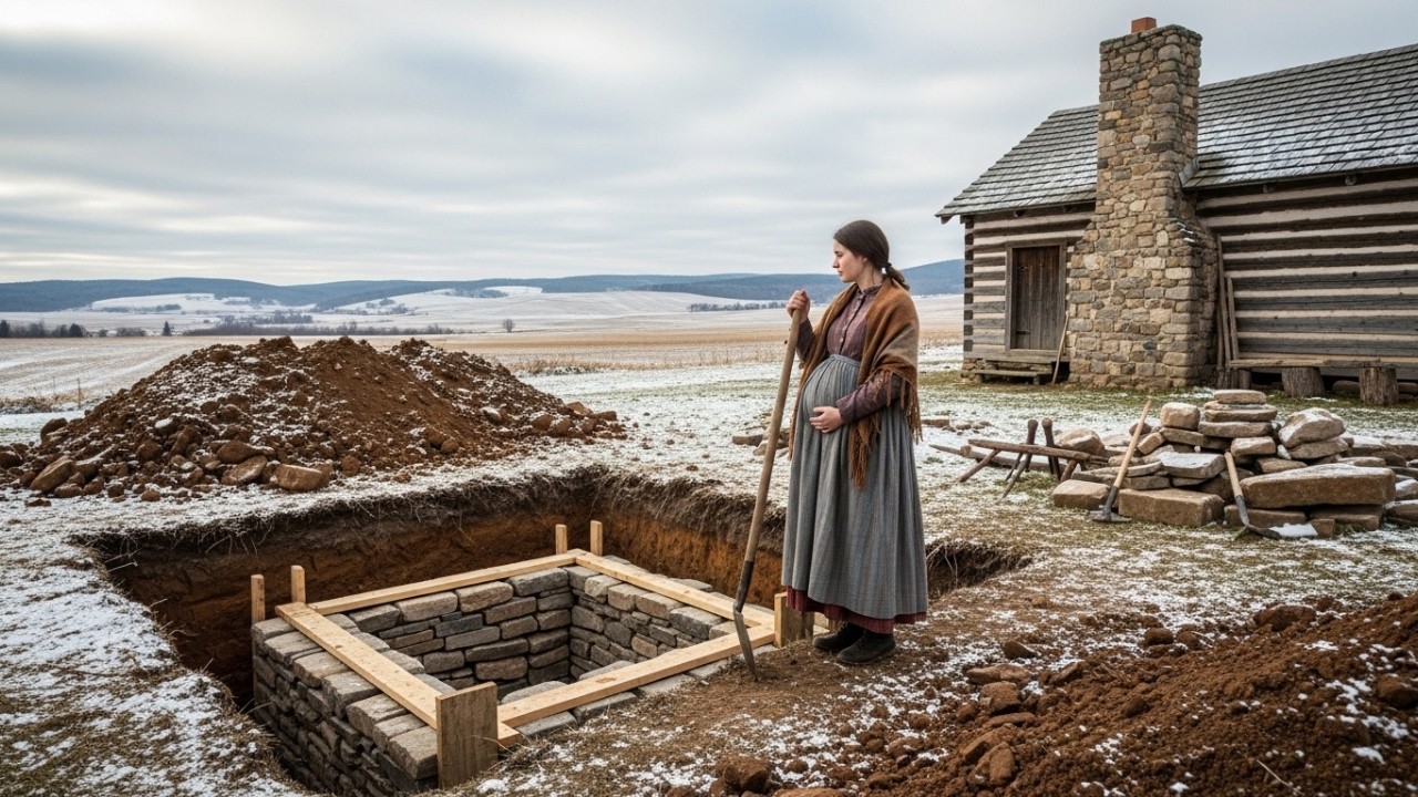 Ils ont ri de la jeune femme enceinte pour sa cheminée sous la cabane — jusqu’à l’arrivée de l’hiver