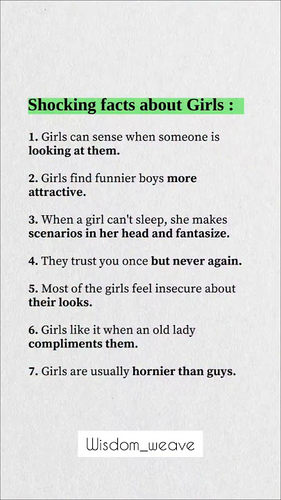 Shocking Facts About Girls 💕 | Psychology Facts About Women | Mind-Blowing Girl Facts 🤯