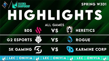 LEC Spring 2025 W3D1 | LEC Highlights ALL GAMES by Onivia
