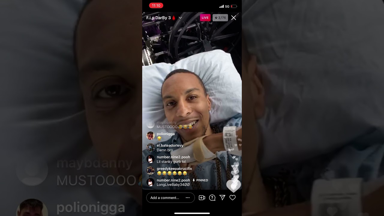 Frosty da snowman / Snowgurb leaving hospital after being shot.