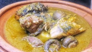 Ghana NKATE Nkonto With Goat Meat And Smoked Fishes || NKATE Konto || Spinach and Groundnuts Soup